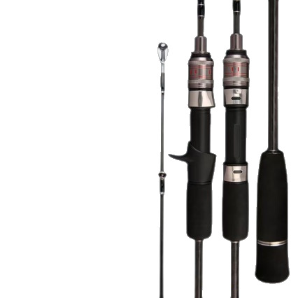 Un calamar de tiro medio largo, sección de placa de hierro de caña Luya, 1,83 metros, 1,98 metros de altura, camarones de madera de mango recto sensible