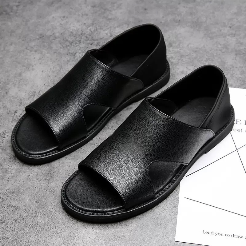 top Quality Summer New Style Flat Lightweight Sandals For Foreign Trade, Middle-Aged Men's Outdoor Fashion Roman Beach Slippers_voghion.com