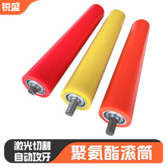 聚氨酯胶辊 无动力滚轮橡胶耐磨包胶轮PVC胶辊滚筒 包胶滚筒批发
