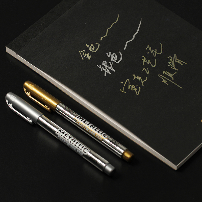 Baoke MP550 pluma de plata de oro del arte de la pintura rotulador boda signo-en firma tarjeta de felicitación de la pluma