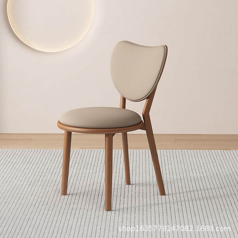 Sillas de comedor de madera sólida, sillas de comedor caseras, restaurantes retro, hoteles, sillas simples, sillas de comedor casuales, sillas de amor