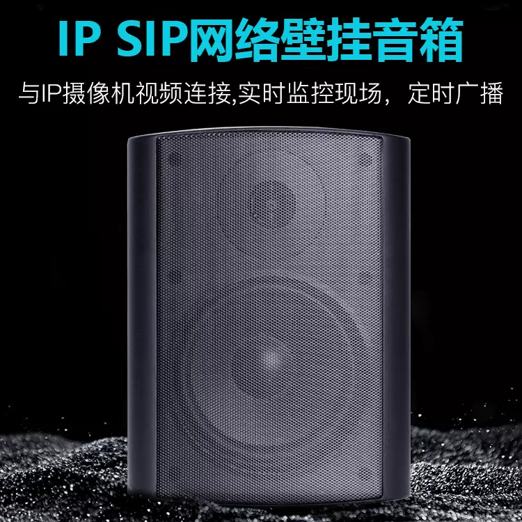 网络SIP音箱 喇叭 网络公共广播系统POE教室壁挂有源