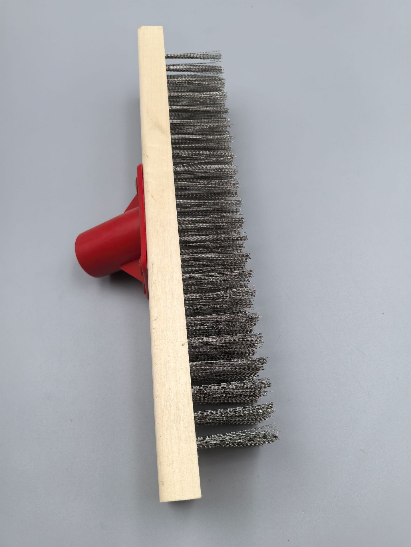바닥 브러시, 스테인레스 스틸 와이어 바닥 브러시 6줄 60CM (플라스틱 헤드)