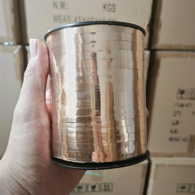 500 yardas de globo de cinta de color láser película de aluminio de cinta de color embalaje de regalo de cuerda de tracción de cuerda de bandera embalaje de regalo