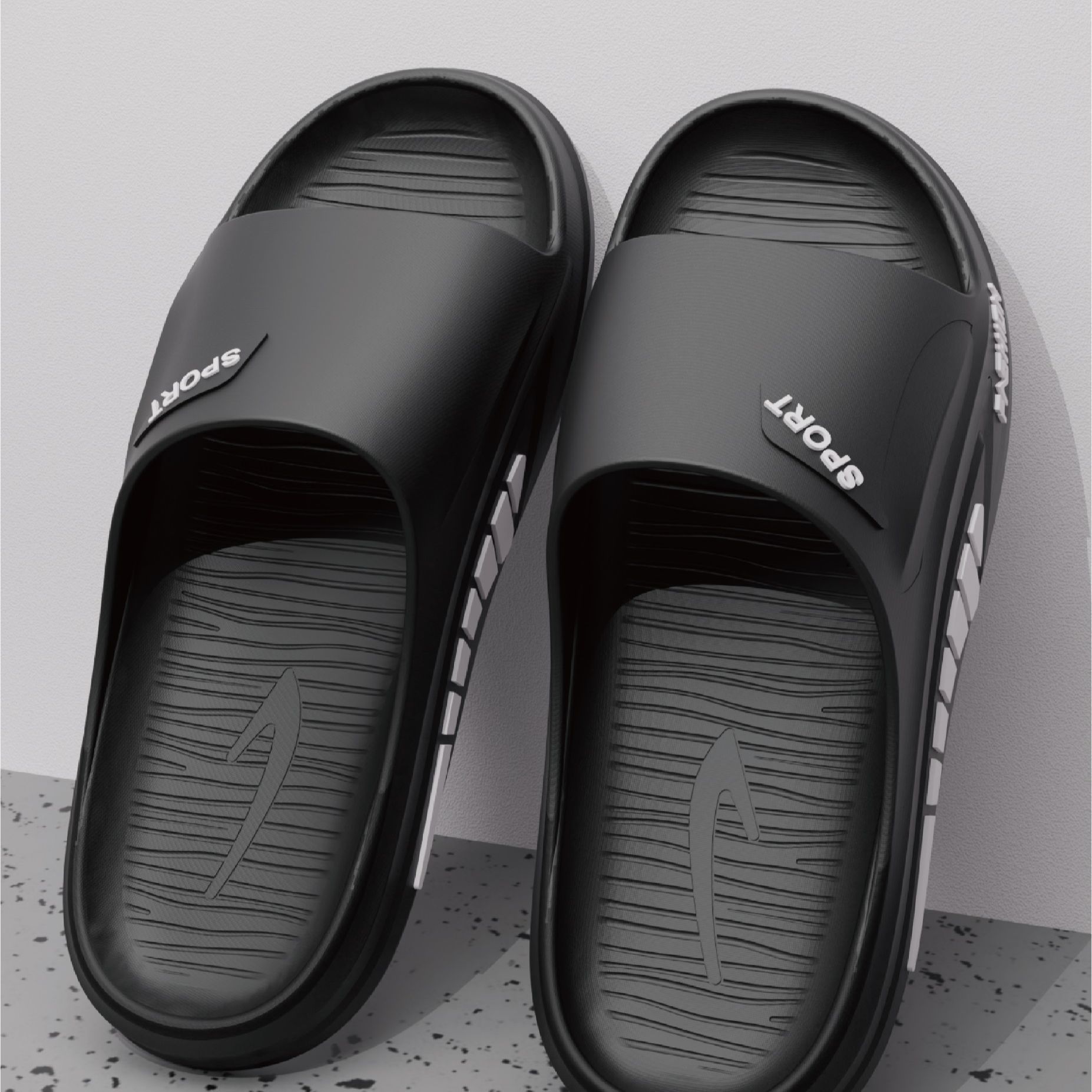 2025 verano nuevo pedazo de mierda zapatillas anti-derrapante anti-odor tendencia de zapatillas frías al aire libre hombre