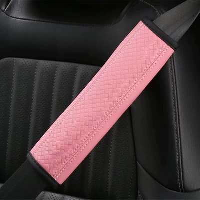 Car Seatbelt Shoulder Pads, Car: Seat belt shoulder pad - sl-pink