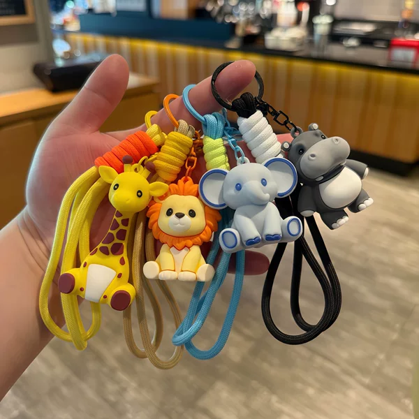 New cute animal keychains, backpack pendants, small gifts for children, bag decorations, promotional gifts wholesale
