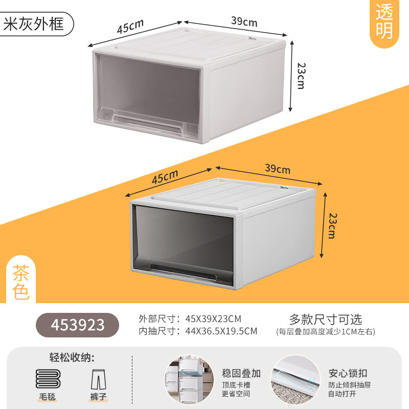 JEKO 収納ボックス引き出し型多層収納ボックスワードローブ衣類下着透明プラスチックキャビネット衣類層状アーティファクト|undefined