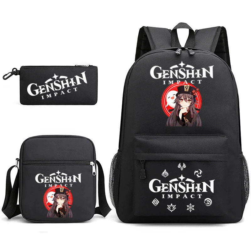 Genshin Impact, backpack, pencil case, one-shoulder bag, Amazon