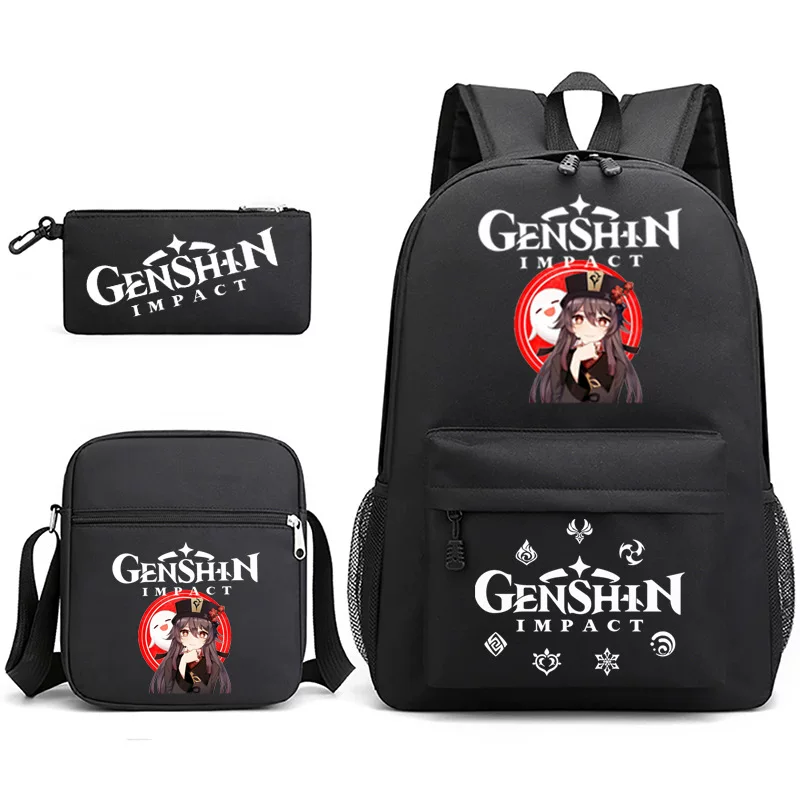 Genshin Impact, backpack, pencil case, one-shoulder bag, Amazon
