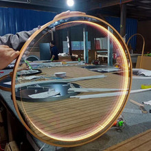 深渊千层镜铝合金包边ins智能镜子LED发光隧道镜洗手台化妆镜定制