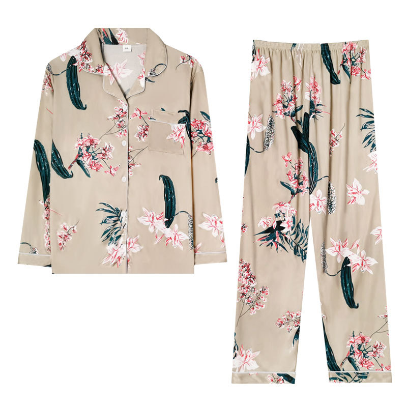〖Flores dulces〗 Pijamas para madre, mangas largas para mujer, primavera, otoño e invierno, ropa a domicilio para mujer, traje suelto de talla grande