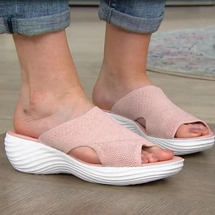 Large Size Women's Summer Slippers Lightweight Flat Soled Casual Sandals And Slippers For Female_voghion.com