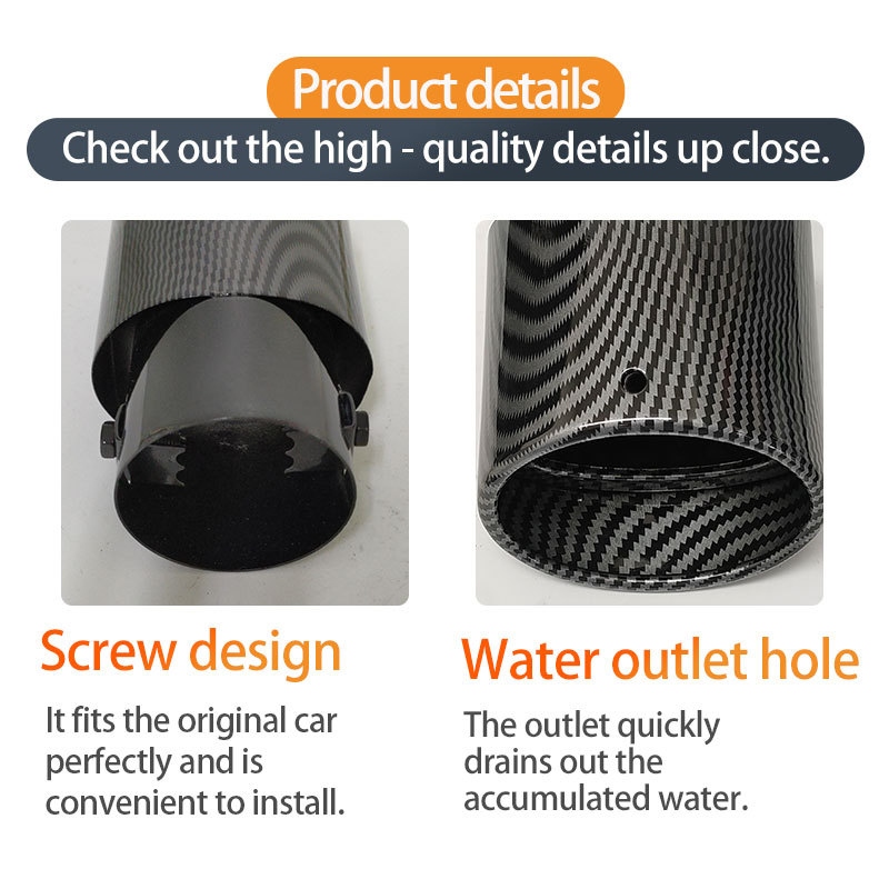 Suitable for Buick Excelle, Fit, Ford Escort, Toyota Yaris, Vios Fs Car Stainless Steel Exhaust Tailpipe