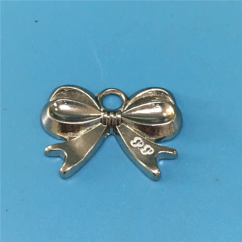 Металлический кулон с индивидуальным бантом, креативный дизайн кулона для одежды, позолоченный кулон из цинкового сплава