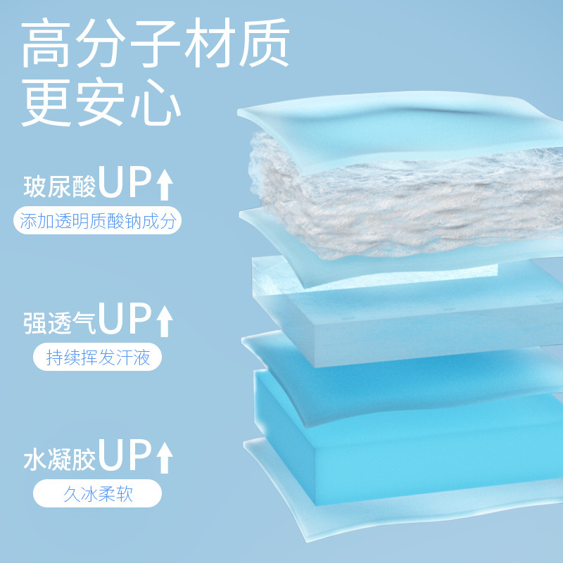 冷湿布アイマスク ヒアルロン酸配合 使い捨てアイスパック 目の疲れを和らげる 保湿 冷却 モイスチャライジング アイパッチ 即納 冷温湿布|undefined