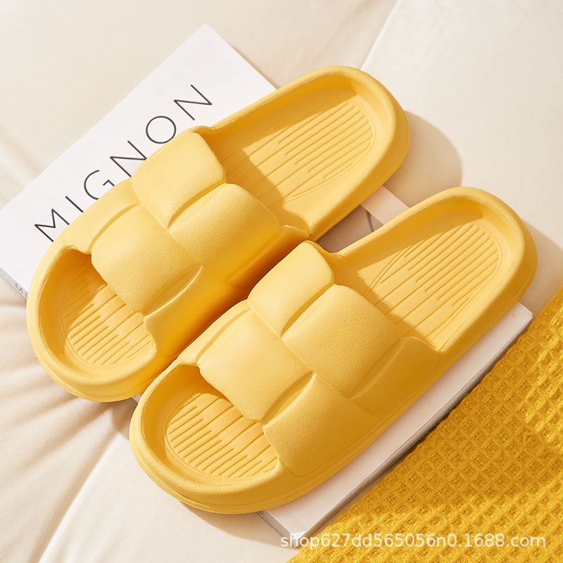 Zapatillas de eva transfronterizas hogar antideslizante y desodorante baño de verano baño hogar pisando heces sandalias y zapatillas al por mayor envío gratis
