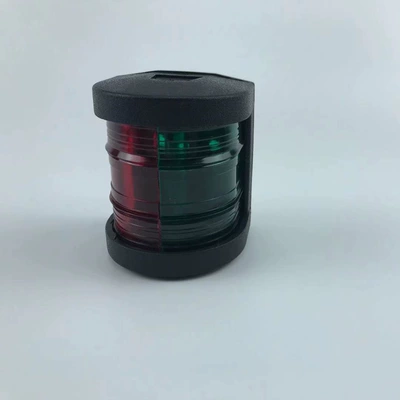 12V Portside Lights, Marine Stern Lights, Speedboat Mast Lights, Yacht Navigation Lights, Left and Right Red and Green Portside Lights, Stern Lights, Led Signal Lights (Avtomobil ehtiyat hissələri) - medium-two-color-redgreen-lampshade-black-shell