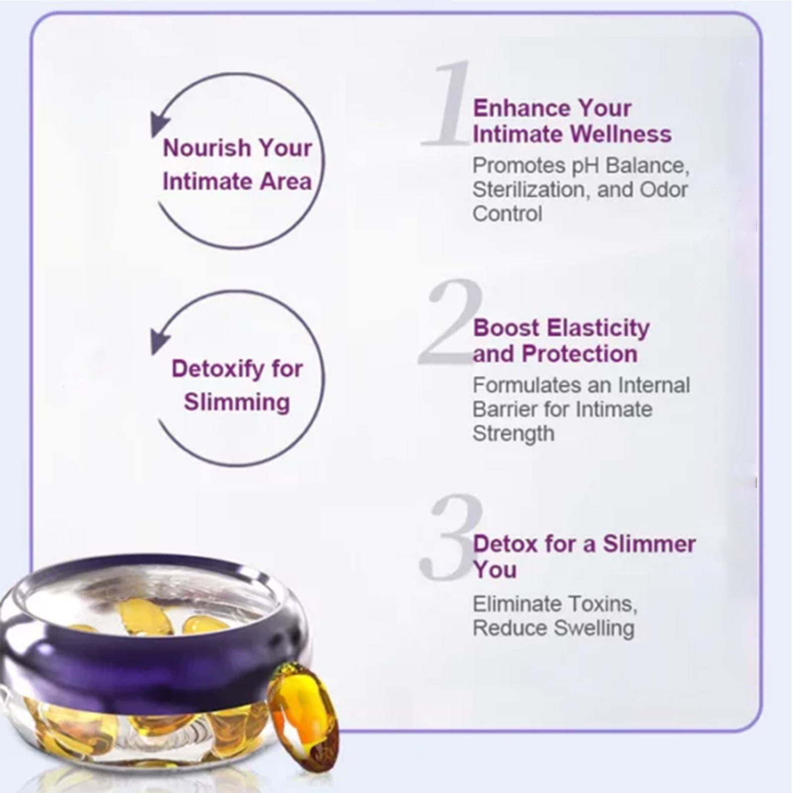 EELHOE Women's Care Kräuterkapseln lindern Juckreiz, reinigen den Geruch, sind mild und nicht reizend_voghion.com