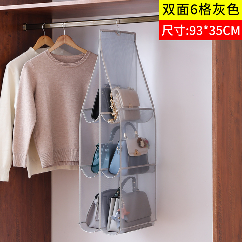 Bolsa de guardarropa bolsa de almacenamiento transparente ropa organización cubierta de polvo bolsa de tela estante hogar dormitorio almacenamiento bolsa colgante
