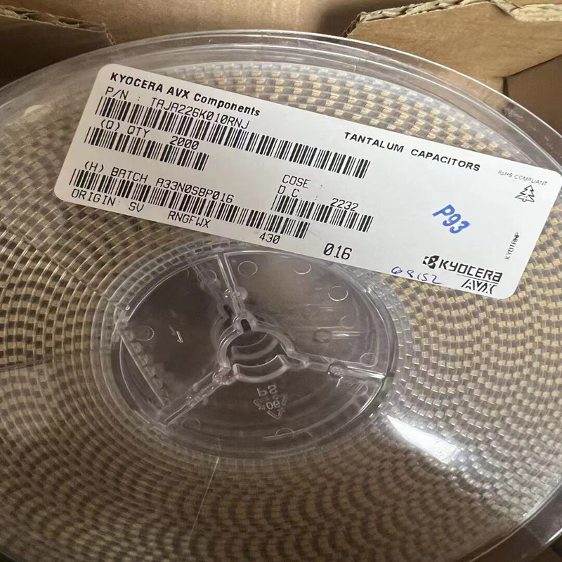 钽电容22UF10V A型 3216 TAJA226K010RNJ一系列产品 配套电子现货