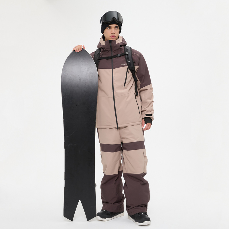 Ski Clothing for Men and Women, 3L Padded Hardshell Professional Waterproof Ski Jacket and Pants Set, Supports Dropshipping
