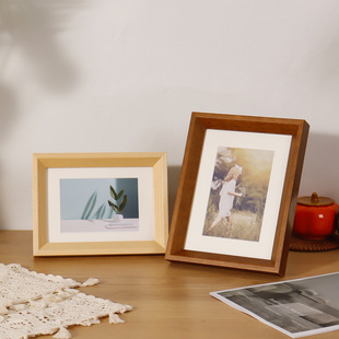 Creative solid wood photo frame table 7 inch 8 inch 10 inch 8 Open 4k oil painting mounted wall A4a3 stereo picture frame wholesale