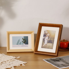 創意實木相框擺台7寸8寸10寸8開4k油畫裝裱掛牆A4a3立體畫框批發