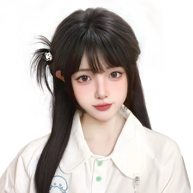 Cony Moño de pelo falso con agua Original estilo Chihiro pinzas para el pelo de doble pluma accesorio de disfraces