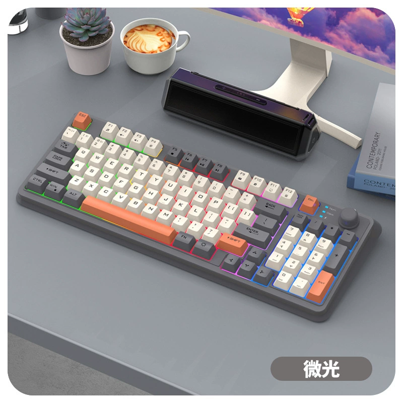 Механическая игровая клавиатура K94, Bluetooth и проводная, RGB подсветка, мультицветные варианты