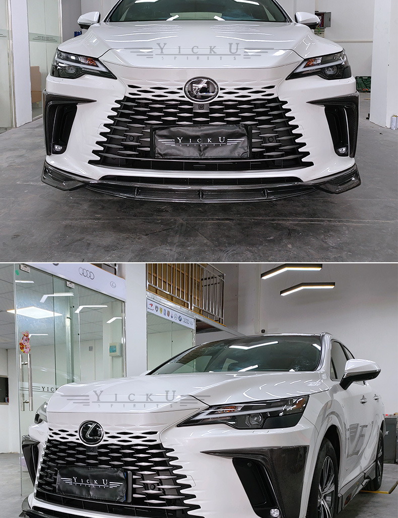 Suitable for 23-25 Lexus Rx350 Modified Trd Carbon Fiber Front Lip, Rear Lip, Side Skirt and Tail Top Wing