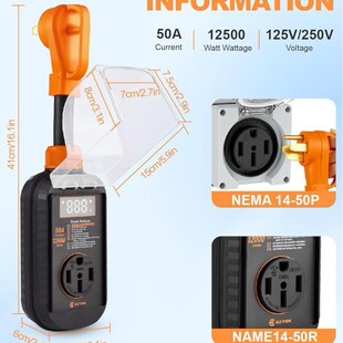 RV Surge Protector 50A,RV Surge Protector 50A, Factory Outlet, Amazon Explosions