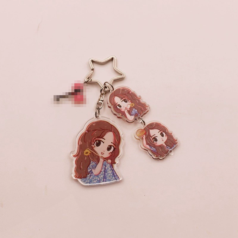 КЕТКИРОВАНЫЕ аксессуары BLACKPINK Ким Джи-ни Ким Джи-Sо К Park Chae-young Лиза акриловая брелок на нити висит Trendy аксессуары