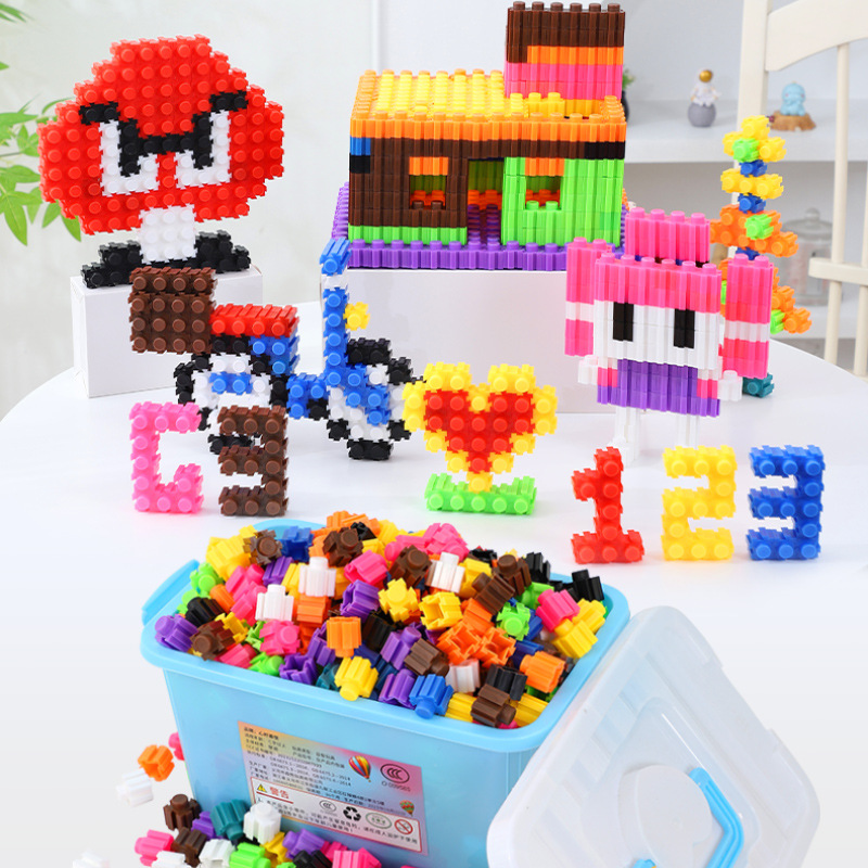 Juguetes educativos para niños Variedad de bloques de construcción de diamantes Pequeñas partículas ensambladas de plástico Desarrollo intelectual niña niño jardín de infantes