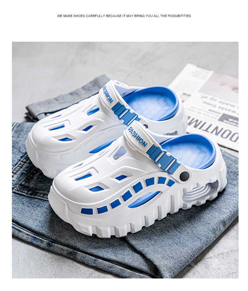 Herr sommar kuddade tofflor halkfria strand sandaler_voghion.com