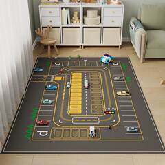 家庭用寝室マットpvcリビングマット自動車交通ゲーム防水爬行マット子供の部屋マットは拭くことができる