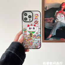 杨颖明星同款招财猫适用iphone15Pro苹果14pro max手机壳12防摔13
