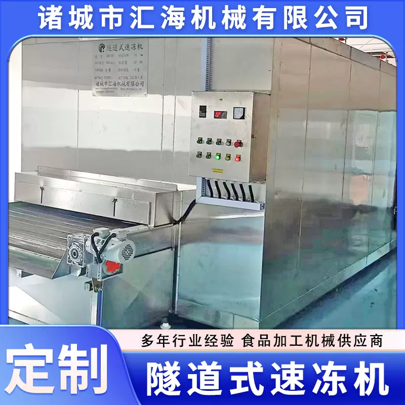 薯条快速冻结设备 新品隧道式液氮海参速冻机 果蔬深加工流水线