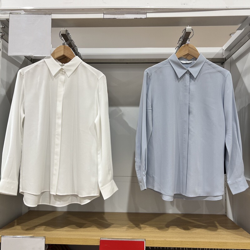 Excellent Women's Fancy Shirt Long-Sleeved Silky Drape Casual Versatile Shirt Air-Conditioning Shirt Spring New 479071