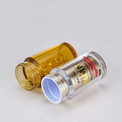 180ML high-end acrylic packaging bottle, saffron tablet sealed health product bottle, fish oil capsule dividing bottle