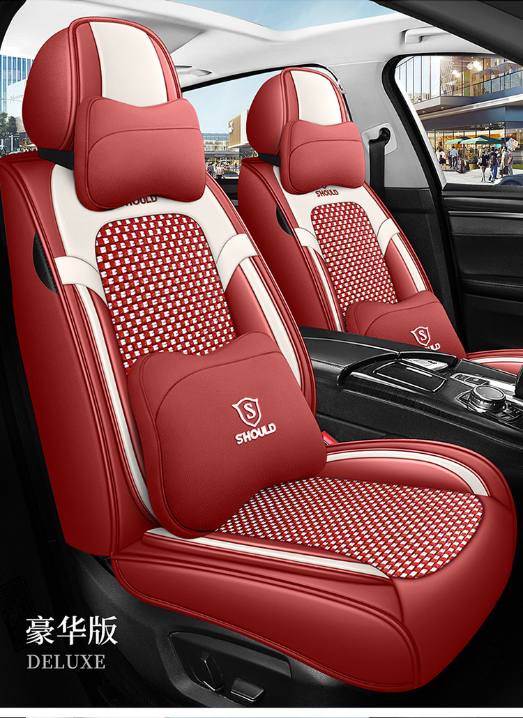23 new all-inclusive Napa leather Four Seasons universal car seat cushion entity foreign trade export Amazon one-piece delivery