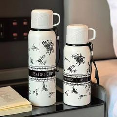 クチナシの花の内胆の316ステンレスの保温の杯の高い顔の値の学生のコップの秋冬の携帯用のコップ