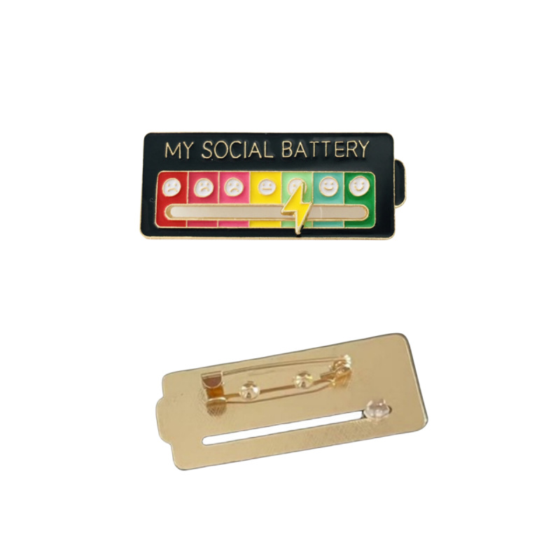 Cambio de humor de poder social broche insignia femenina nueva medalla creativa ropa bolsa decoraciones insignia de metal