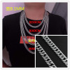 Necklace stainless steel, accessory hip-hop style, sweater, European style, does not fade