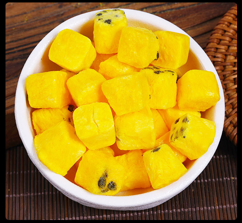 Freeze-Dried Passion Fruit Blocks (Passiflora edulis) — Cold-Brew Fruit Tea, 55g Jar details