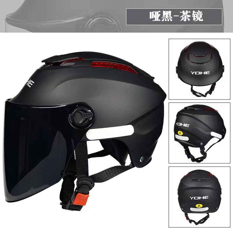 Eternal 365 helmet 3C certification men's and women's electric car motorcycle summer helmet sunscreen rainproof helmet
