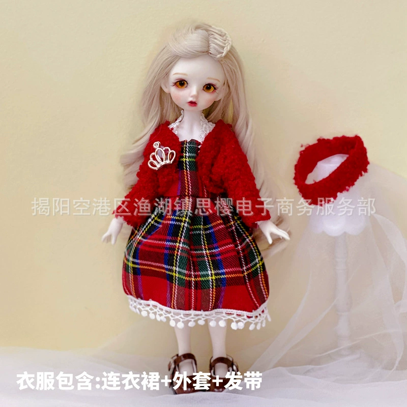 Doll clothes set, 30 cm 6-point BJD, Lolita-style outfit (multi-color YY options)