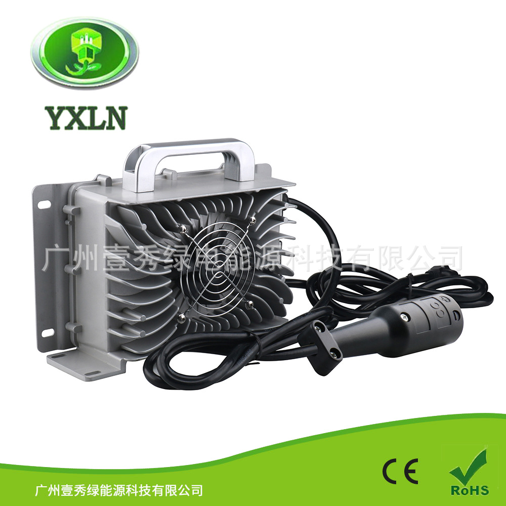 16串磷酸铁锂电池充电器58.4V18A 48V18A IP67智能充电器不带PFC