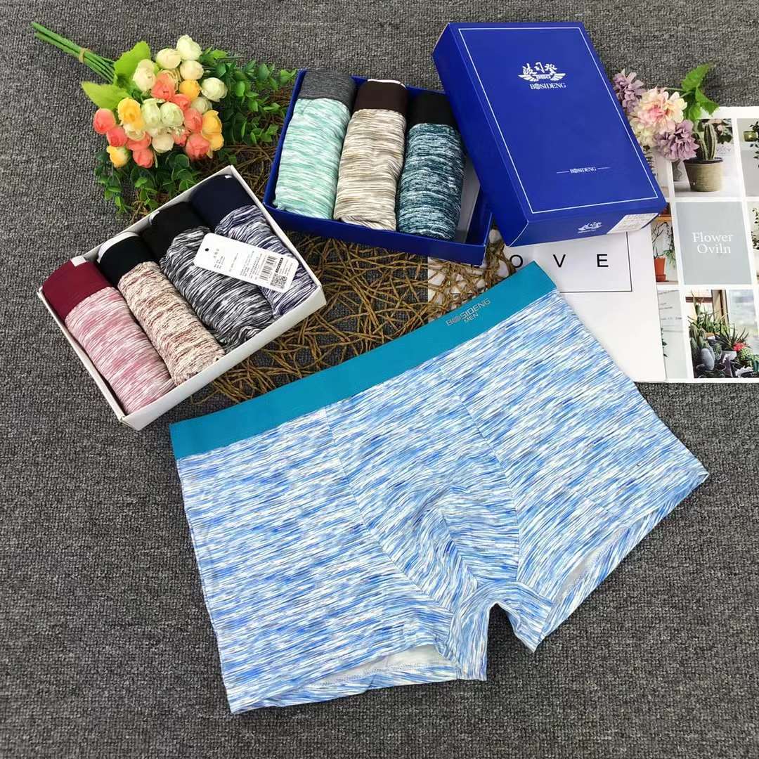 Ropa interior de hombre boxeadores de algodón para hombres Xinjiang boxeadores de algodón para hombres pantalones cortos de algodón transpirable de verano para hombres