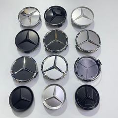 ベンツハブカバーのホイールカバーc 18 c 200 E260 E300 S350 ml 350センターカバーに適しています。